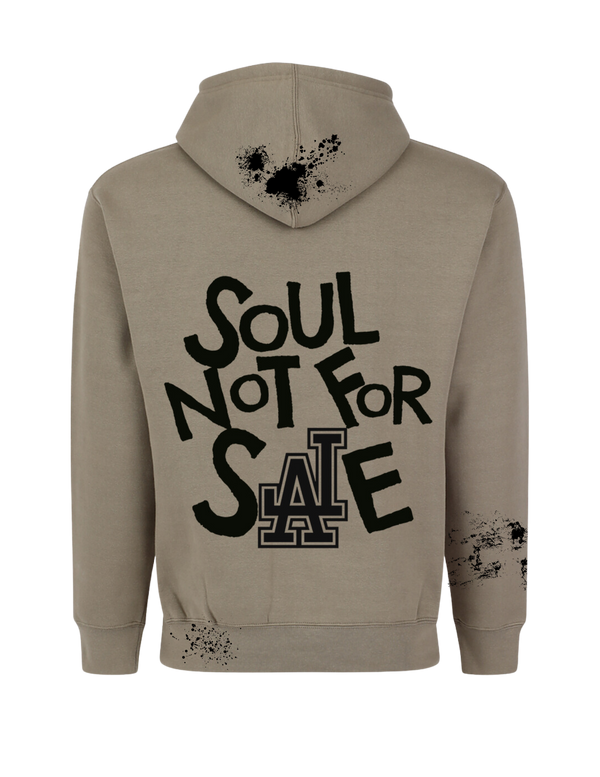 Soul Not For Sale Grey Hoodie