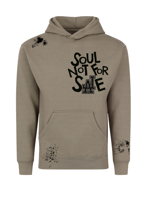 Soul Not For Sale Grey Hoodie