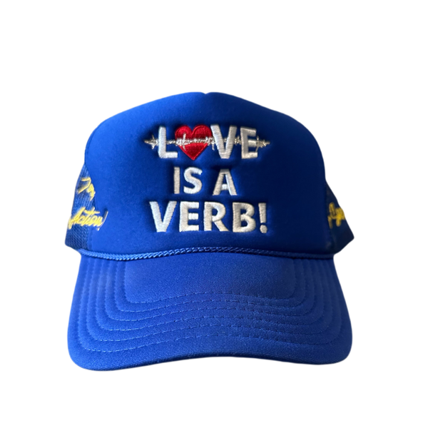 Love is a Verb Royal/ & yellow